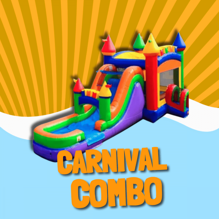 Carnival Bounce House W/Slide Combo