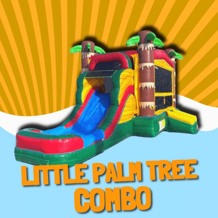 Little Palm Tree Bounce House W/Slide Combo